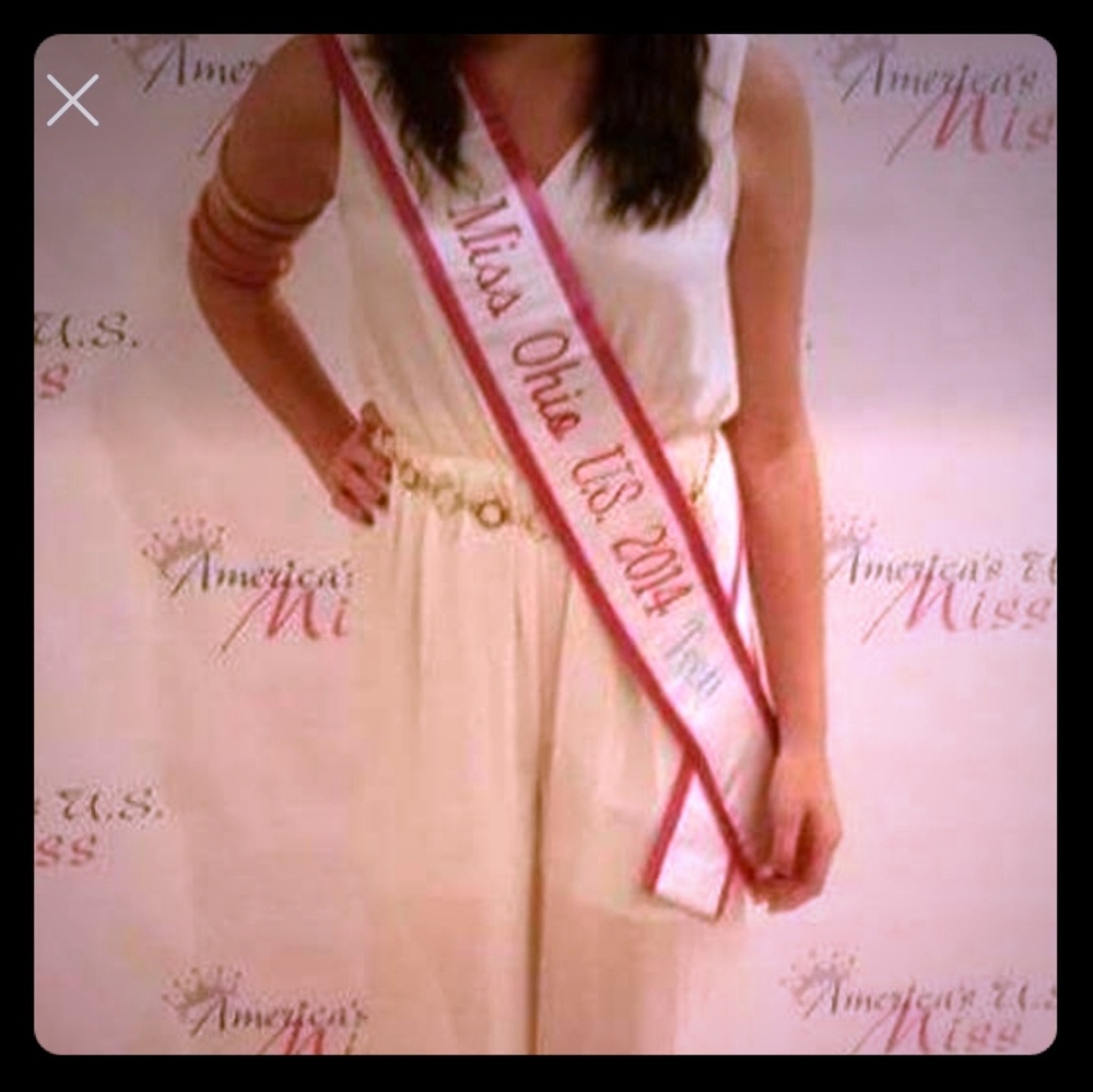 Cream colored jumpsuit sz medium